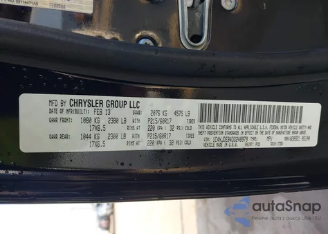 2013 Jeep Compass Latitude from USA, damaged, VIN 1C4NJDEB4DD248979